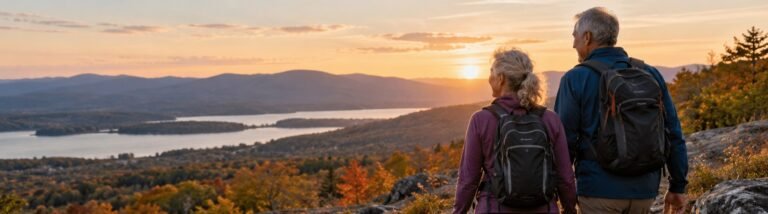 Adults enjoying an active, healthy lifestyle outdoors